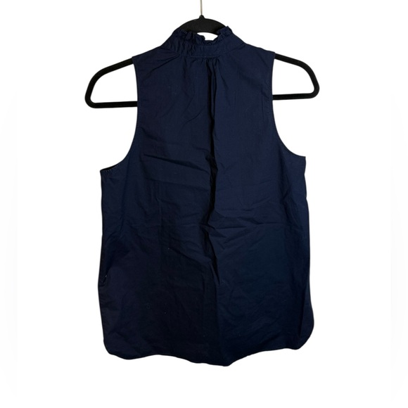 J.Crew Navy Blue Ruffle Cami Blouse - Picture 2 of 6